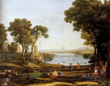  schaf - Landschaft mit der Heirat von Isaac und Rebekah Claude Lorrain
